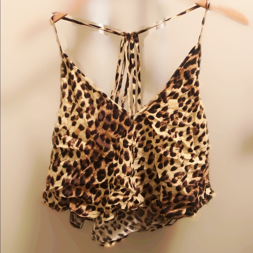 Forever21 leopard crop top
